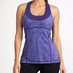 Lululemon Racerback Athletic Tank Size 4 (Small) | Built-In Bra Workout Top